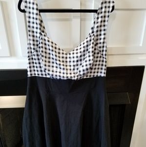 Torrid Size 18 - Black and white gingham dress